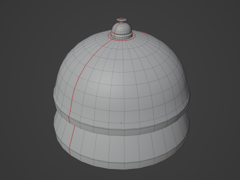 Gold Reception Bell 3D Model
