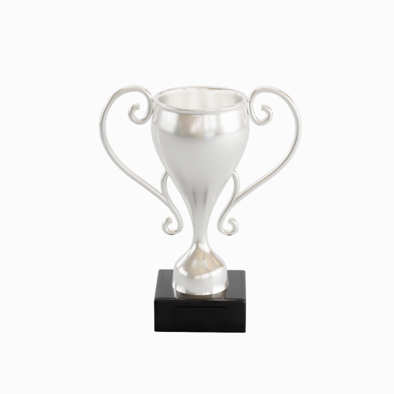 Silver Trophy Cup Modèle 3D .c4d .max .obj .3ds .fbx .stl .blend 