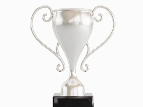 Silver Trophy Cup 3D Model