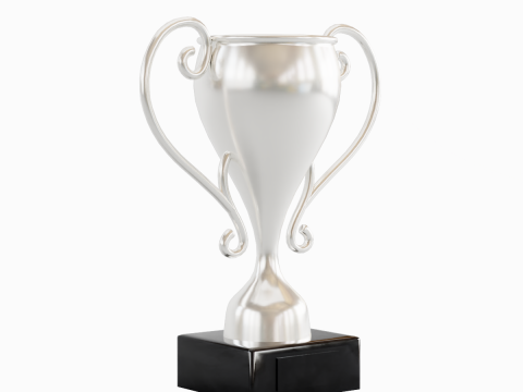 Silver Trophy Cup Modèle 3D