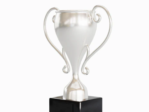 Silver Trophy Cup 3D Model