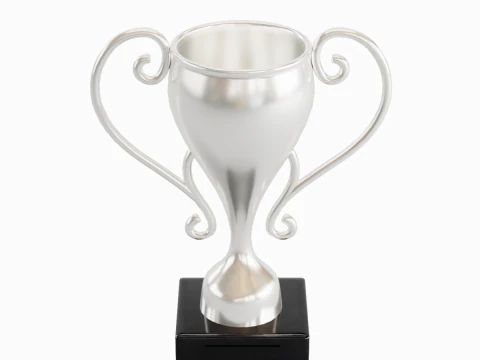 Silver Trophy Cup 3D Model