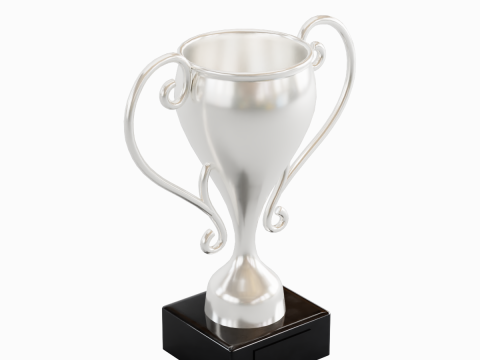 Silver Trophy Cup Modèle 3D