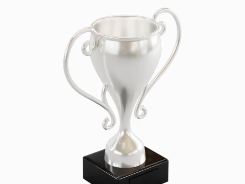 Silver Trophy Cup 3D Model