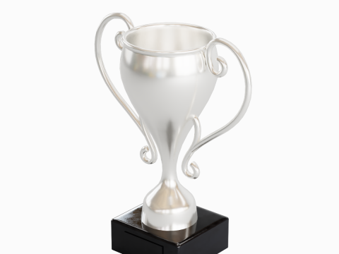 Silver Trophy Cup Modèle 3D