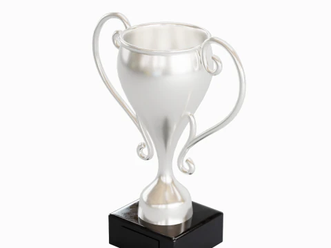 Silver Trophy Cup 3D Model