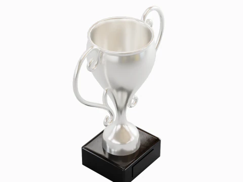 Silver Trophy Cup 3D Model