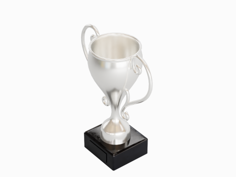 Silver Trophy Cup Modèle 3D