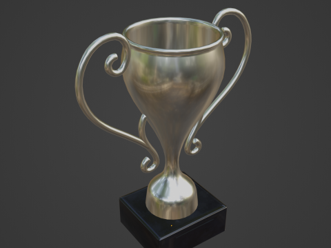 Silver Trophy Cup Modèle 3D