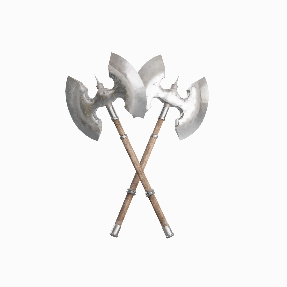 Fantasy Medieval Axe 02 3D Model .c4d .max .obj .3ds .fbx .stl .blend 