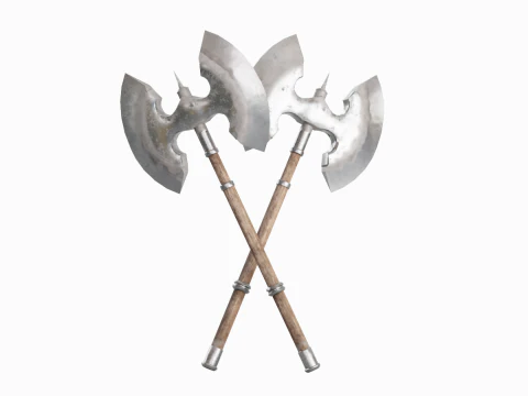 काल्पनिक मध्यकालीन कुल्हाड़ी 02 3D मॉडल