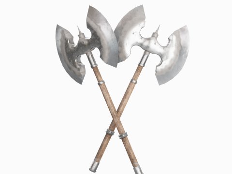 Fantasy Medieval Axe 02 3Dモデル