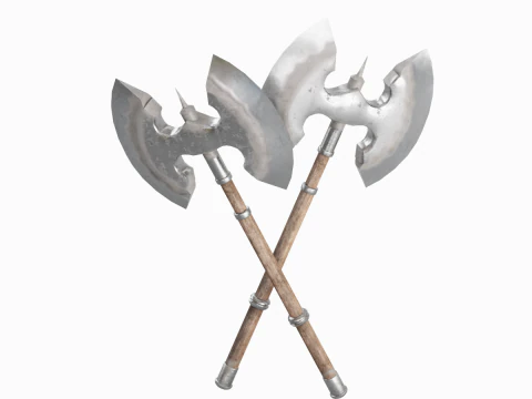 Fantasy Medieval Axe 02 3D Model