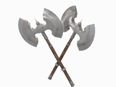 Fantasy Medieval Axe 02 3Dモデル