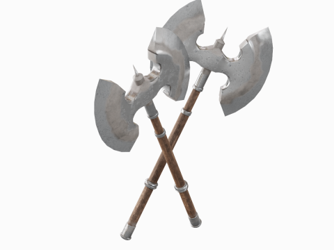 Fantasy Medieval Axe 02 3Dモデル