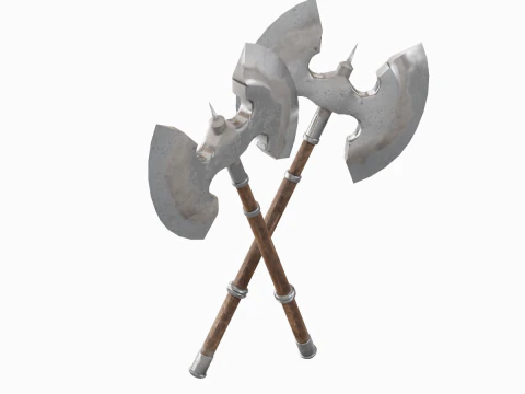 Fantasy Medieval Axe 02 3D Model