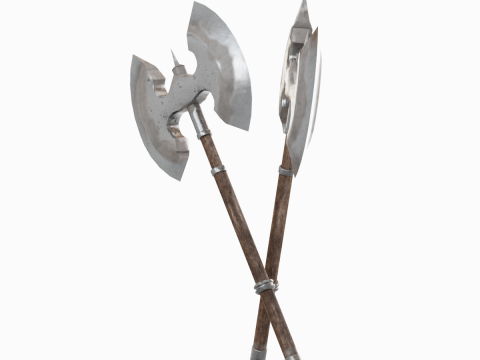 Fantasy Medieval Axe 02 3Dモデル