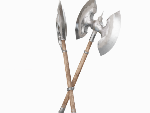 Fantasy Medieval Axe 02 3Dモデル
