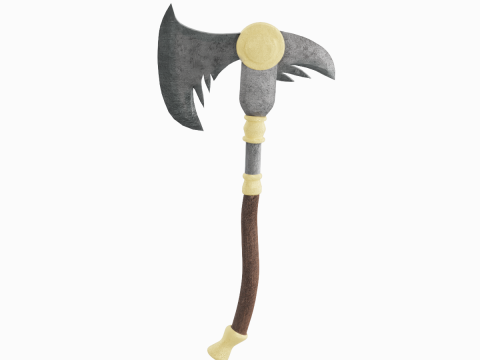 Fantasy Medieval Axe 03 Modelo 3D