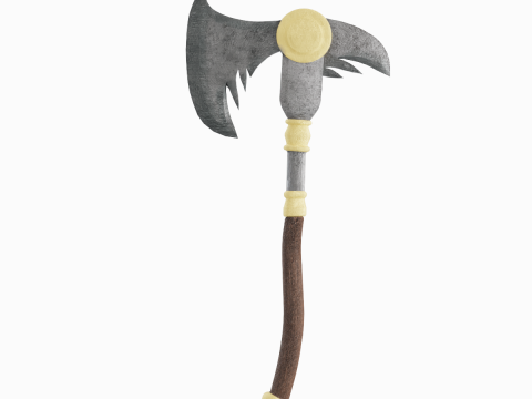 Fantasy Medieval Axe 03 3D 모델