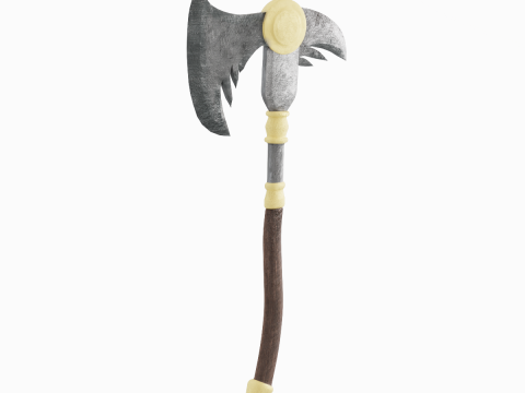 Fantasy Medieval Axe 03 3D 모델