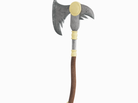 Fantasy Medieval Axe 03 3D 모델