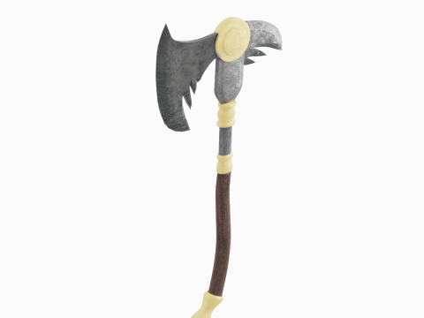 Fantasy Medieval Axe 03 3D 모델
