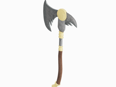Fantasy Medieval Axe 03 3D 모델