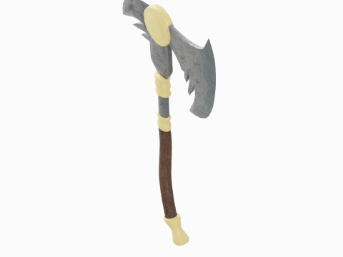 Fantasy Medieval Axe 03 3D 모델