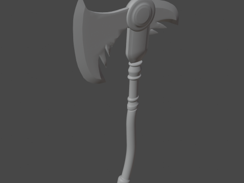 Fantasy Medieval Axe 03 3D 모델