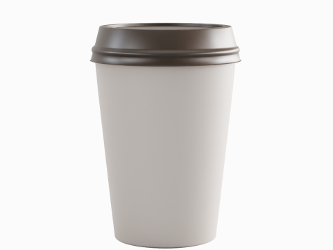 Paper Coffee Cup 01 Model 3D