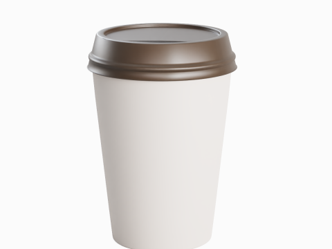 Paper Coffee Cup 01 Model 3D