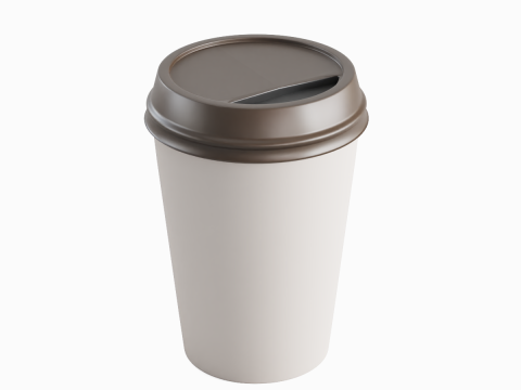 Paper Coffee Cup 01 Model 3D