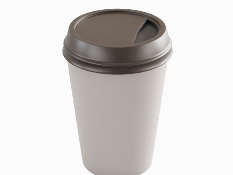 Paper Coffee Cup 01 Model 3D