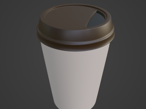 Paper Coffee Cup 01 Model 3D