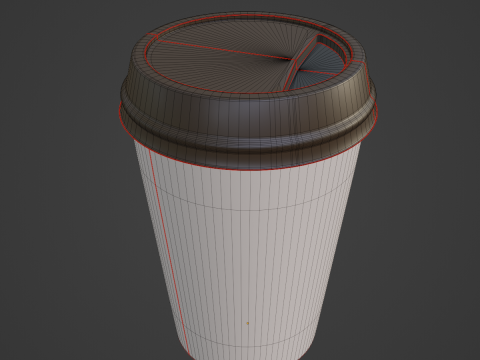 Paper Coffee Cup 01 Model 3D