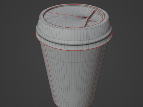 Paper Coffee Cup 01 Model 3D
