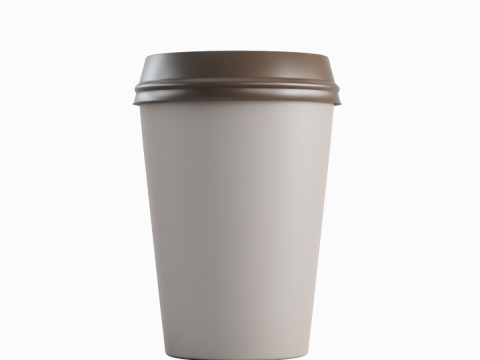 Paper Coffee Cup 02 3D 모델