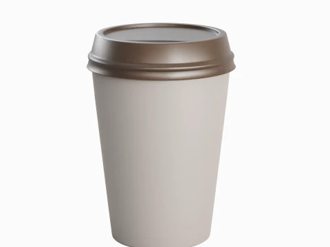 Paper Coffee Cup 02 3D Model