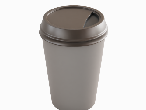 Paper Coffee Cup 02 3D 모델
