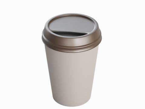 Paper Coffee Cup 02 3D 모델
