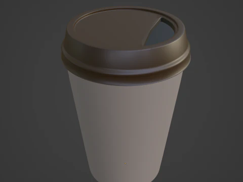 Paper Coffee Cup 02 3D Model