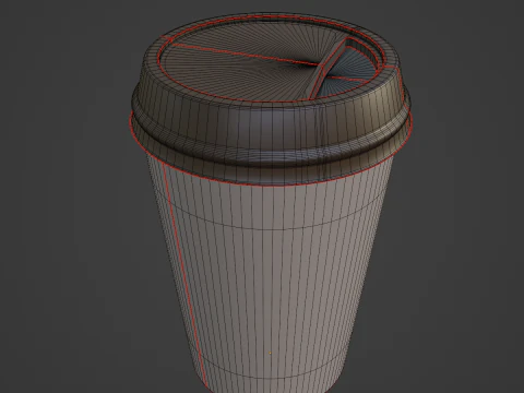 Paper Coffee Cup 02 3D Model