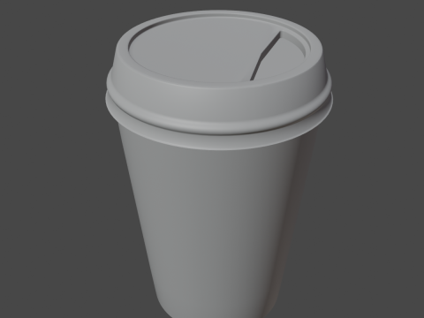 Paper Coffee Cup 02 3D 모델
