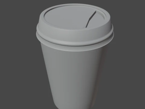 Paper Coffee Cup 02 3D Model