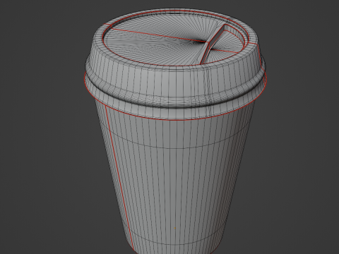 Paper Coffee Cup 02 3D 모델