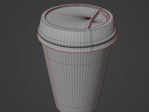 Paper Coffee Cup 02 3D Model