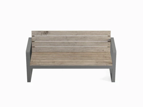 Modern Outdoor Bench 3D Model