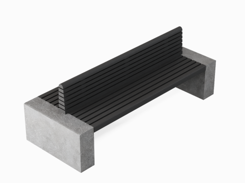 Modern Outdoor Bench 02 Modelo 3D