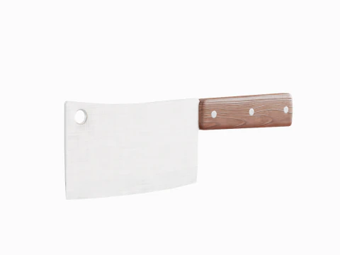 Meat Cleaver A 01 3D Model